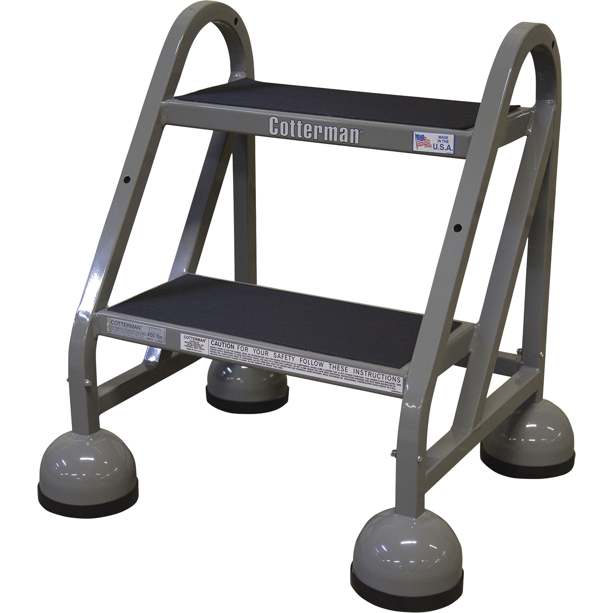 Cotterman Steel (Step) Ladder, 18in. Max. Height, Model# ST-200 A5 C1 P5